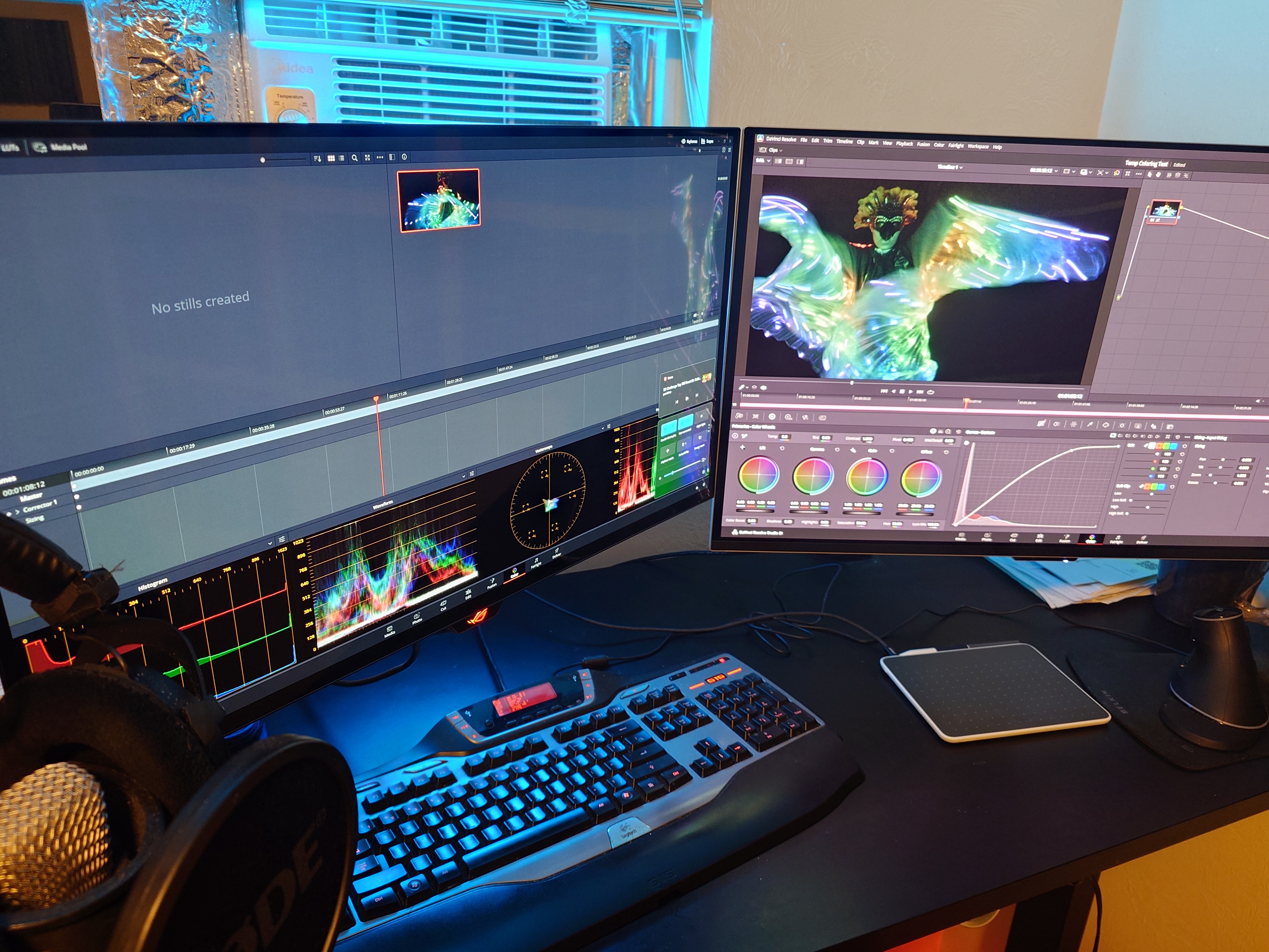 Color correction workspace